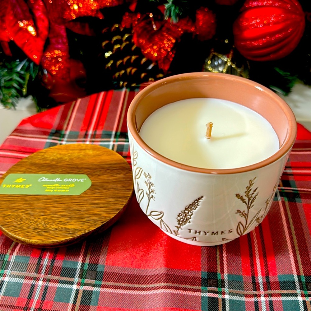 🔥ProMotion Thymes Citronella Grove Summer Candles - Outdoor Citronella Candles